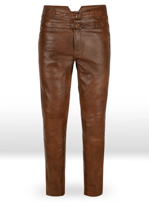 Jim Morrison Leather Pants Brown Colour Mono and 50 similar items