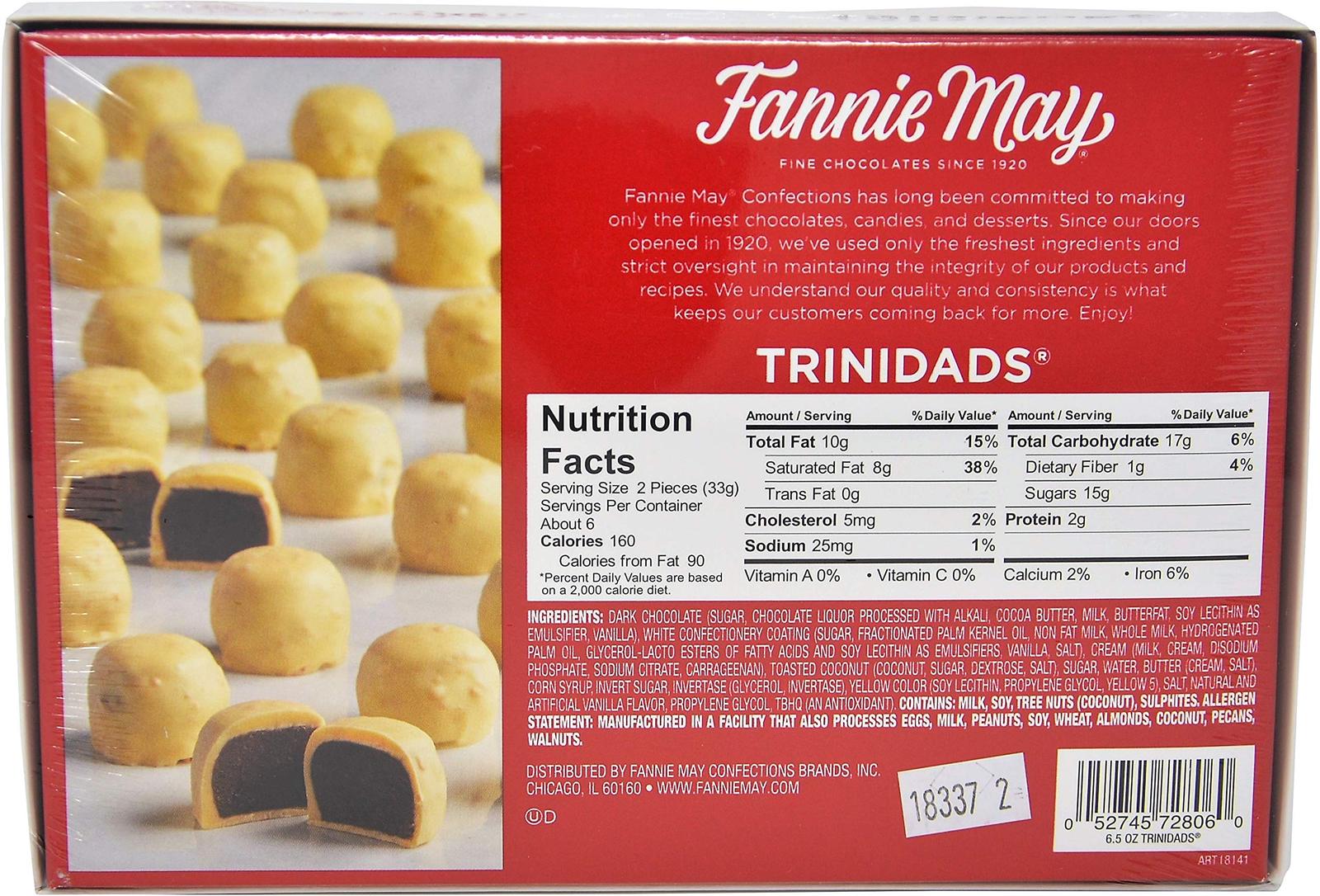 Fannie May Trinidads Chocolate Candy6.5 Oz. Box Everything Else