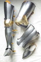 NauticalMart Medieval Knight Full Steel Leg Guard Armor Costume With Shoes