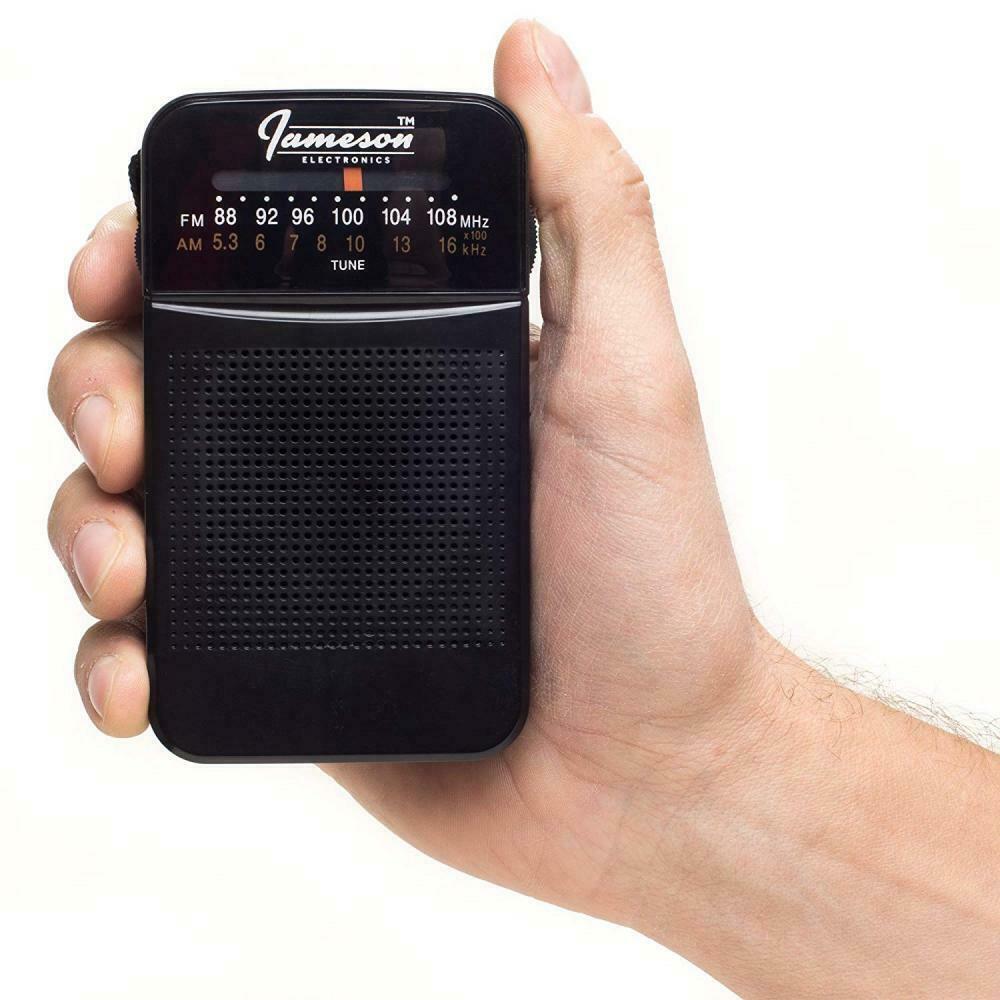 AM // FM Portable Pocket Radio with Best Reception Small Battery