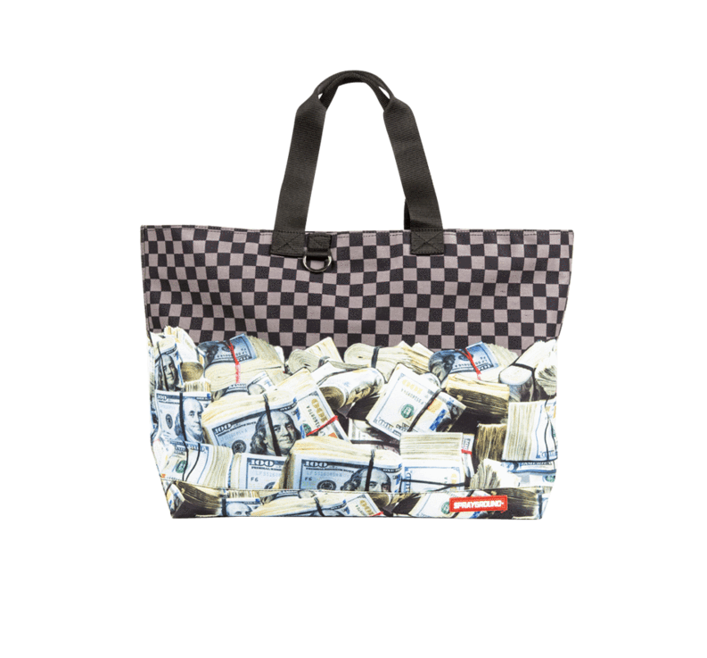 Sprayground Off Shore Account Money Hundred Dollar Bills Tote Bag 910T1823NSZ - Women&#39;s Handbags ...