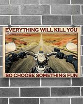 Motorcycle Choose Something Fun Canvas Decor - $49.99