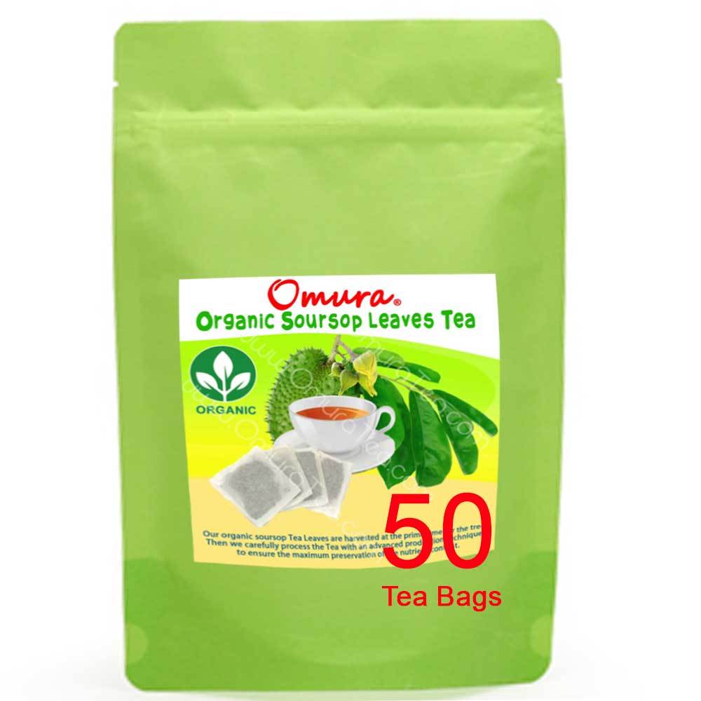 Omura SOURSOP Graviola Leaf TEA (50 Tea-Bags) - Herbs & Botanicals