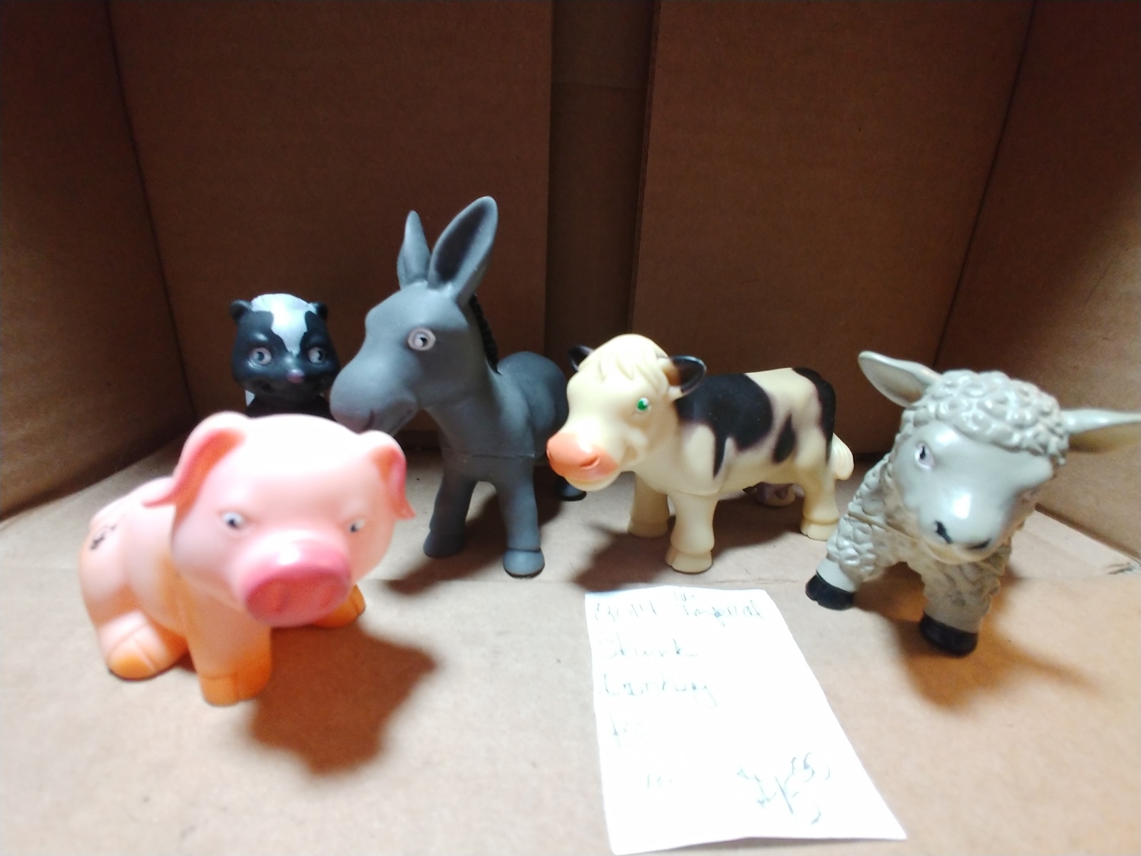 soft rubber farm animals