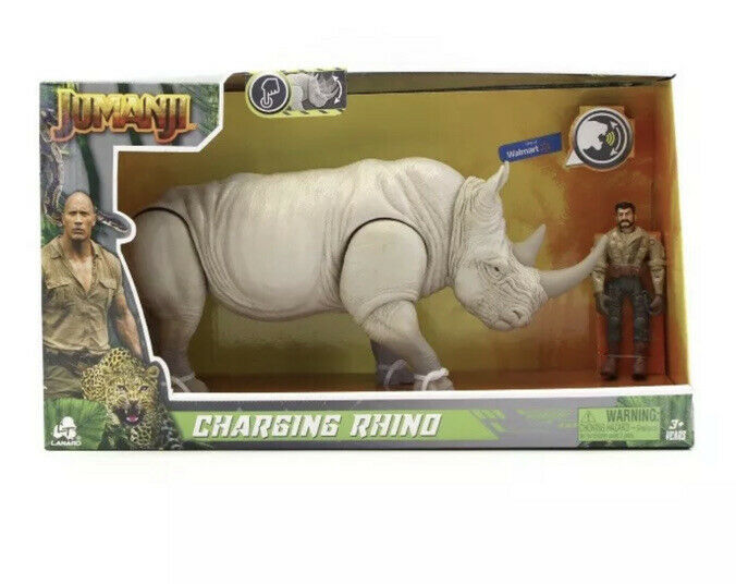 Jumanji Charging Rhino Realistic Sounds With Action Figure Walmart New 