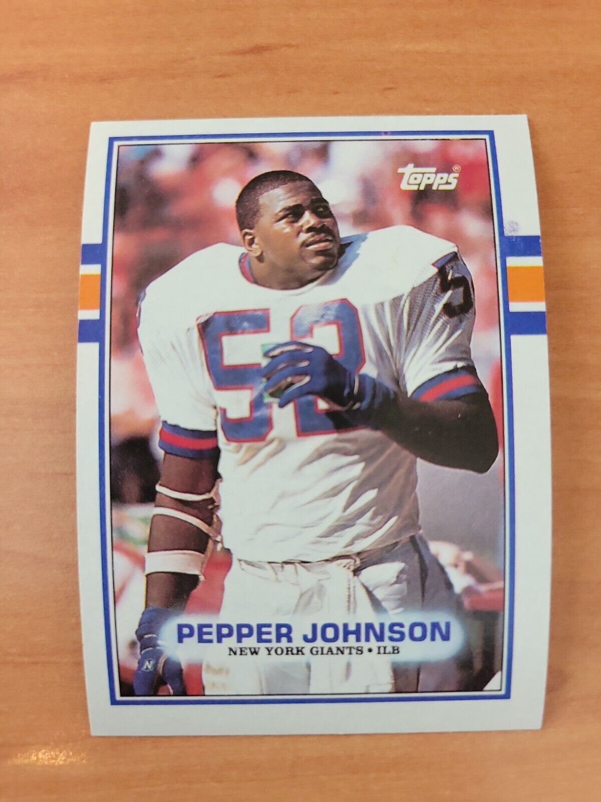 1989 Topps #176 Pepper Johnson - New York Giants - NFL - Fresh pull ...