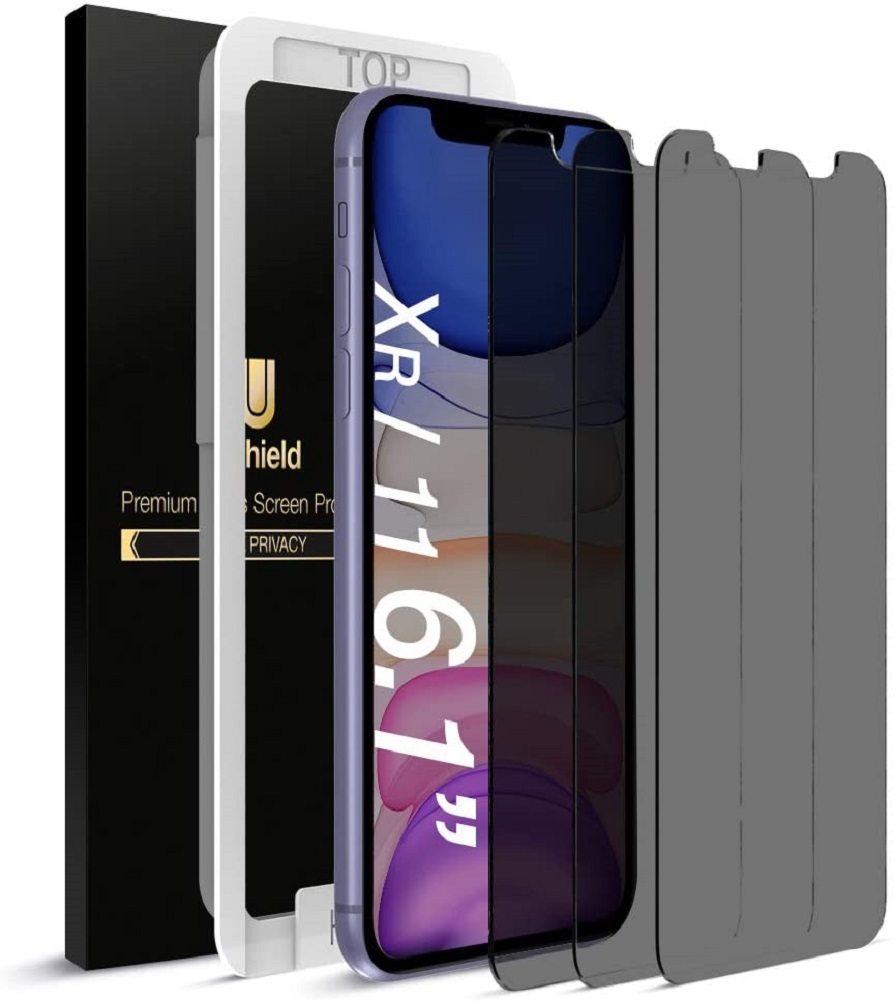 uShield Privacy Screen Protector Compatible with Apple iPhone XR and iPhone 11
