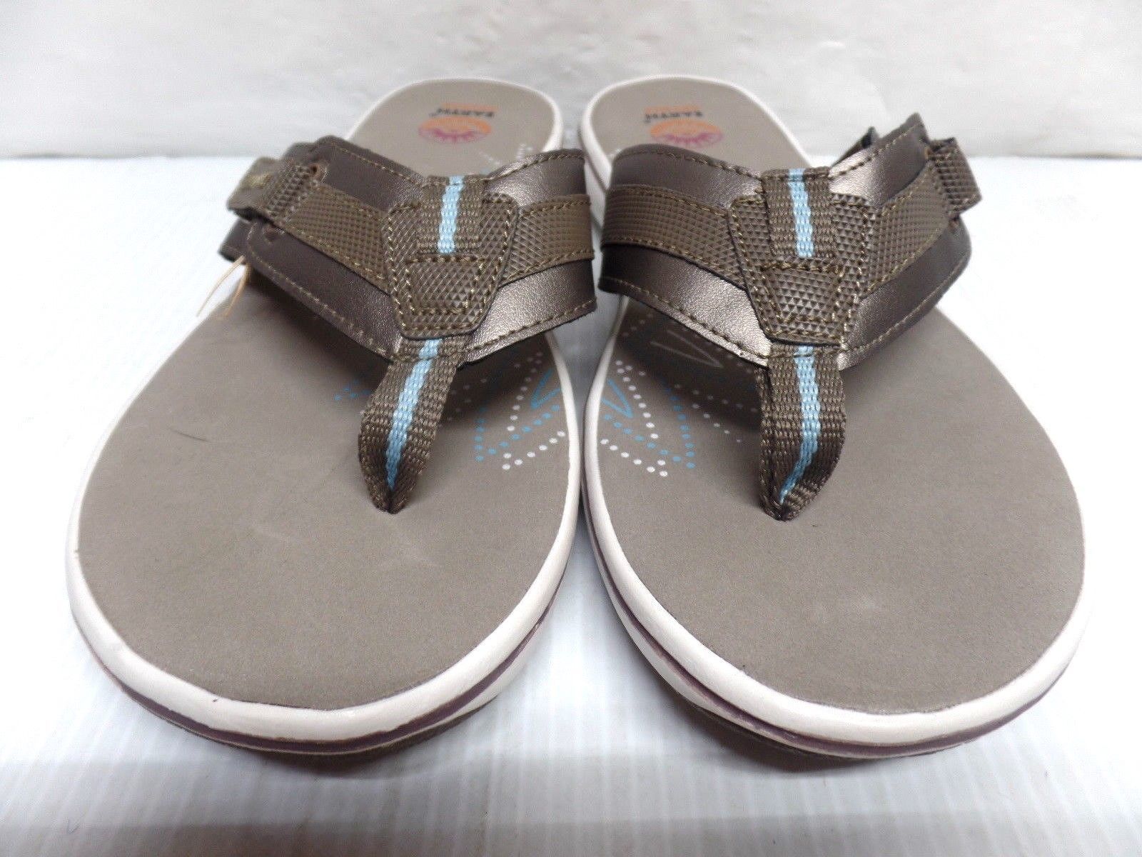 Earth Spirit womens Khaki comfort flip flops sandals - Sandals & Flip Flops