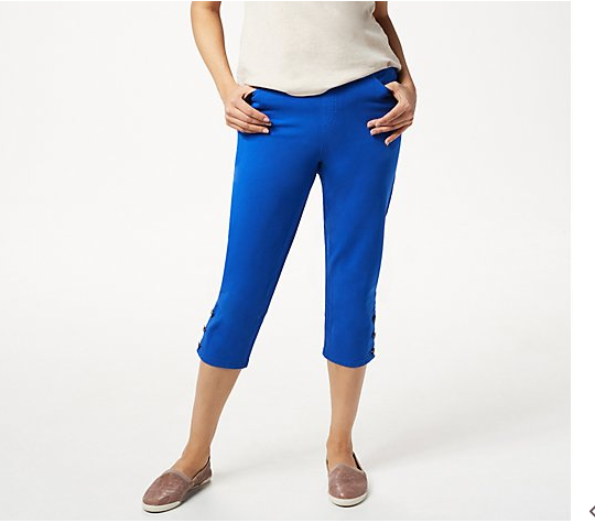 ladies pull on capri pants