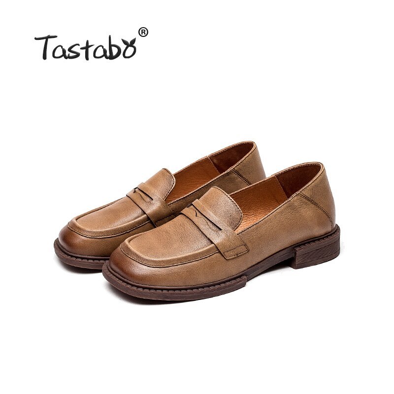 2021 Fashion Women Shoes Genuine Leather Loafers Women Casual Shoes Soft Comfort