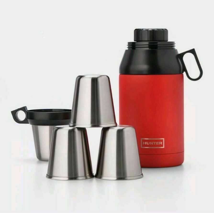 NWT Hunter For Target Red Portable Drink Container Drinkware & 4 Cup