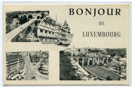 Bonjour de Luxembourg Multi View postcard - £4.37 GBP