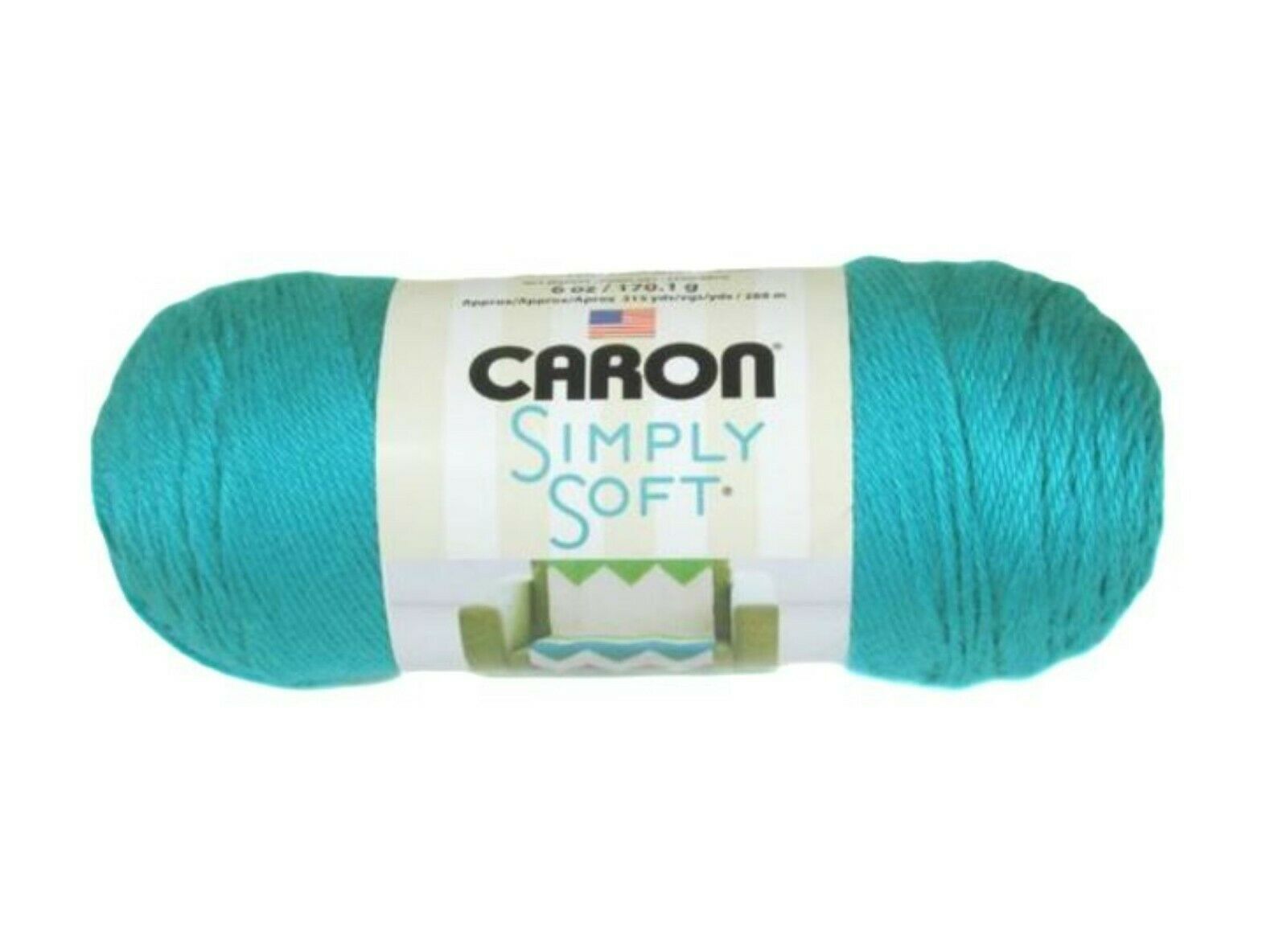 Caron Simply Soft Yarn in Blue Mint - Yarn