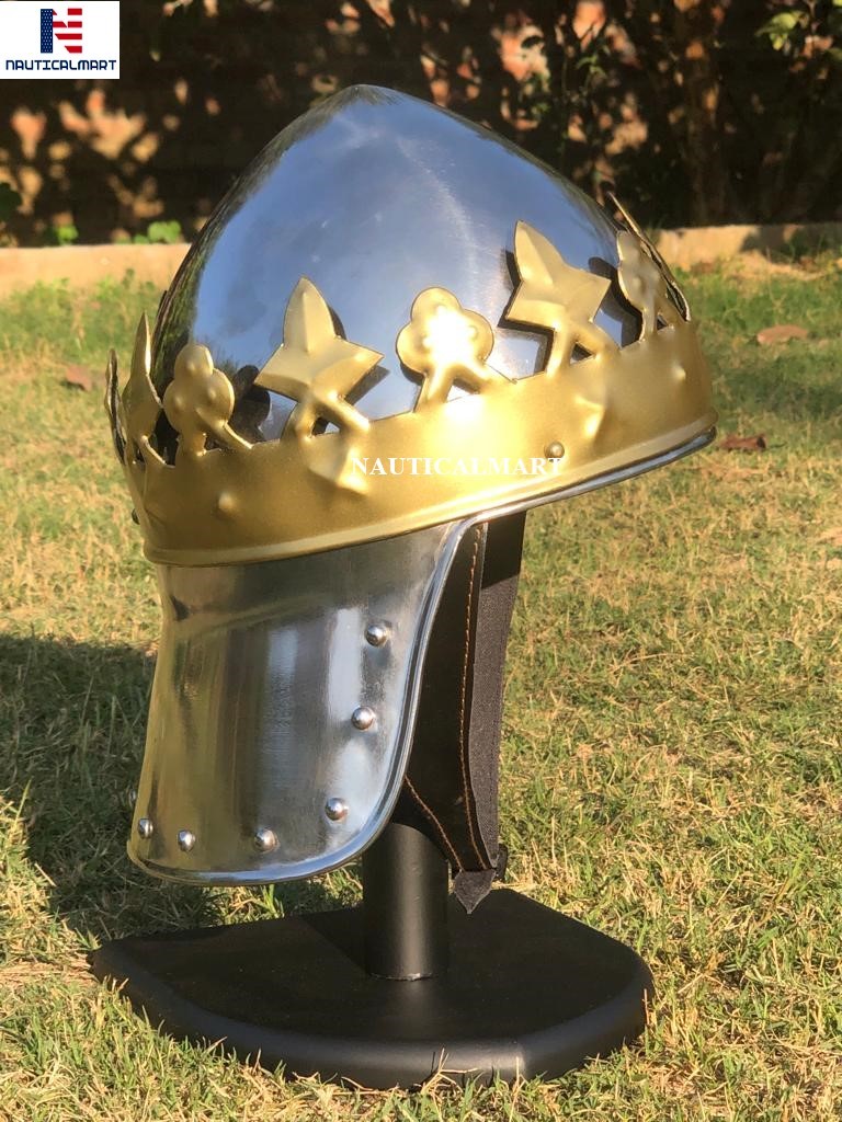 Armor Richard The Lionheart Medieval Helmet Metallic One Size Armor