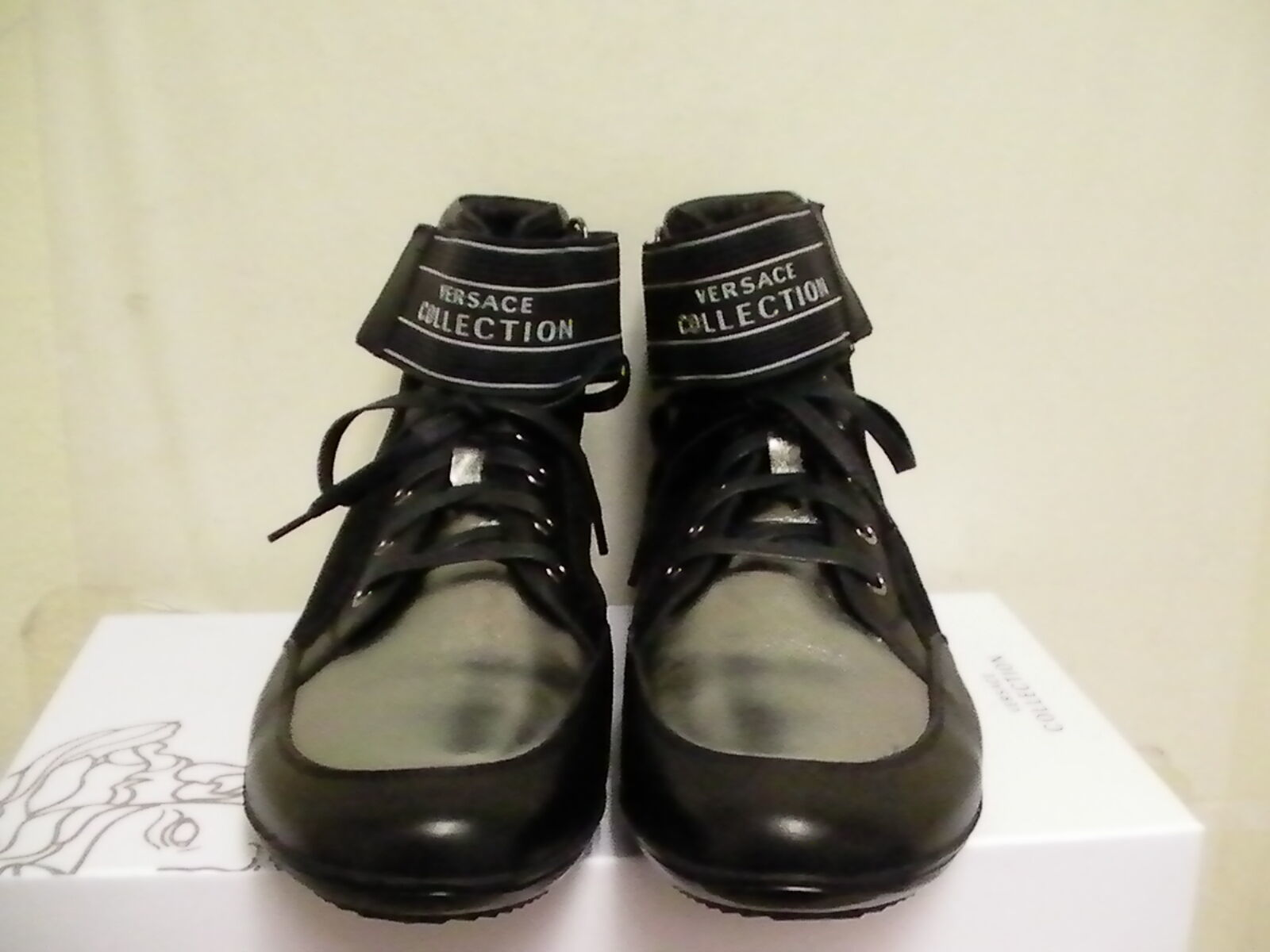 Versace collection casual High shoes size 45 euro new with box - $316.75