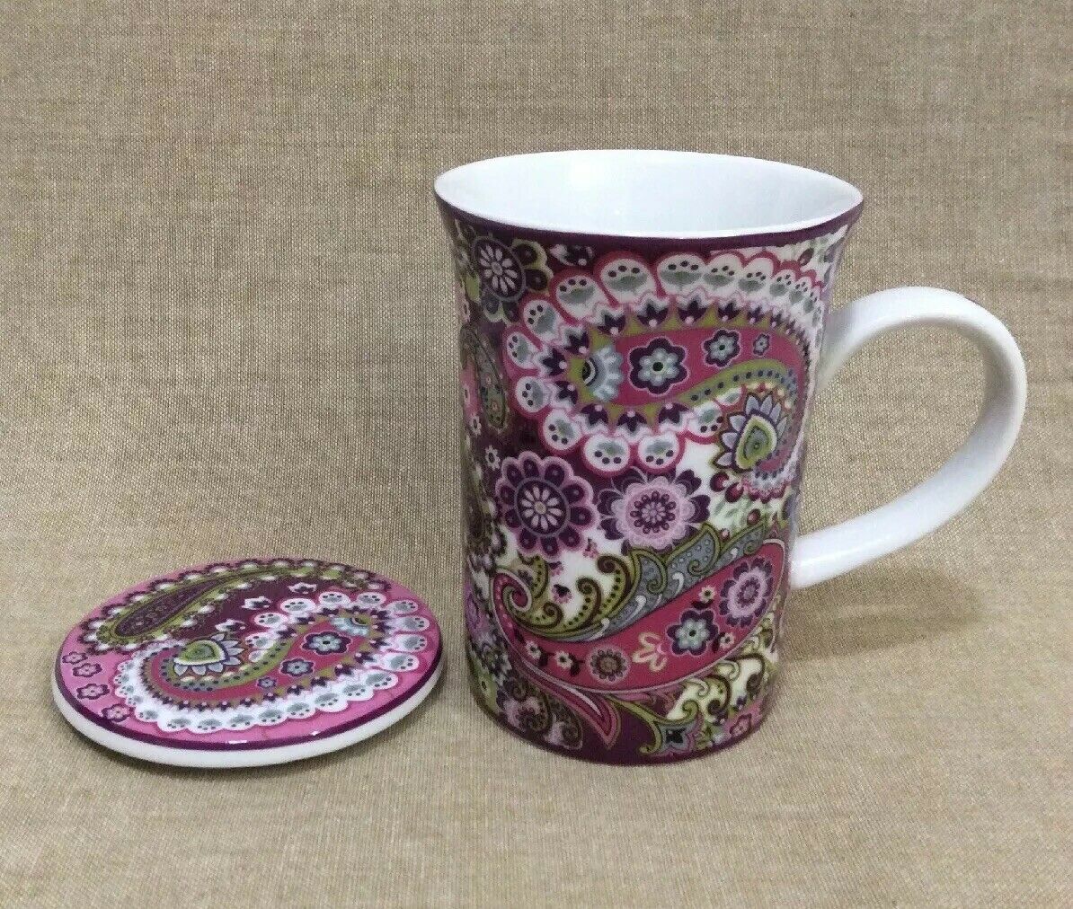 Vera Bradley Mug Very Berry Paisley Coffee And Similar Items