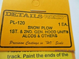 Details West # PL-120 Snow Plow 1st & 2nd Gen. Hood Units, Alcos & Others (HO) image 2