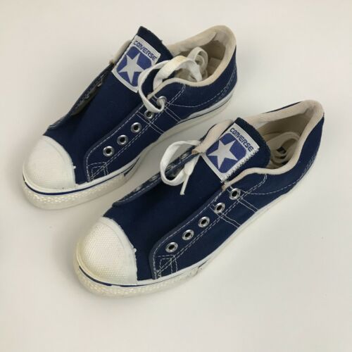 1970s Boys Converse Shoes / Blue Basketball Shoes / Boys 3.5 / Women’s ...