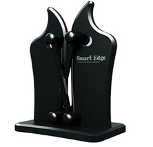 Smart Edge Kitchen Knife Sharpener for Straight and Serrated Knives Spring Bar O