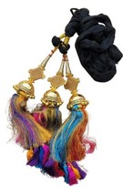 Indian Punjabi Parandi Mehndi Jaago Mirror Bridal Patiala Paranda Hair B... - $34.12
