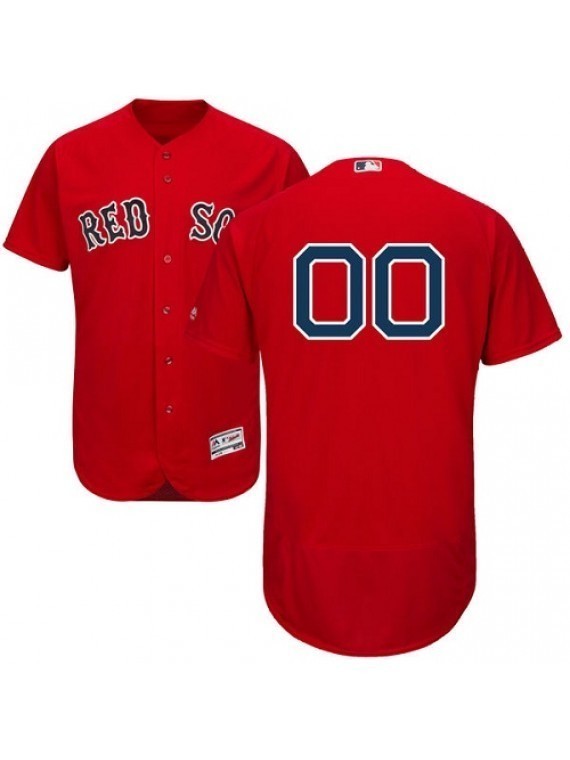 Men's Boston Red Sox Custom NAME & NUMBER Cheap Red FB Jersey Sewn on