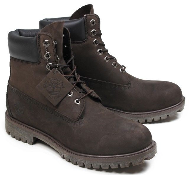 TIMBERLAND 10001 Men Padded Collar 7 Eyelet Nubuck Waterproof Boots ...