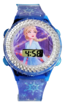 Disney Frozen II LCD Orologio W/Rotante Luci Su Viso &amp; Silicone Cinghia ... - $11.69