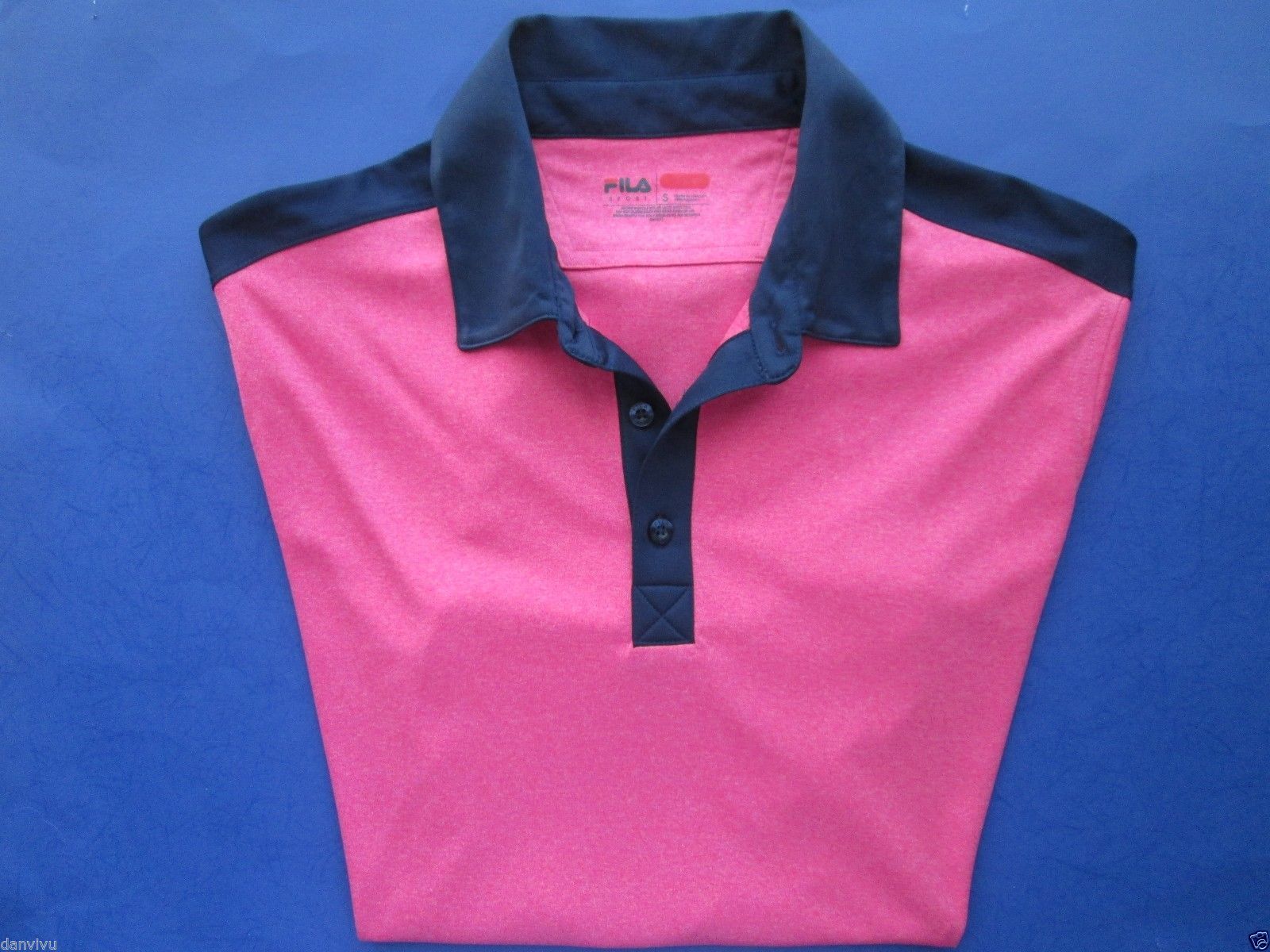 fila polo mens pink