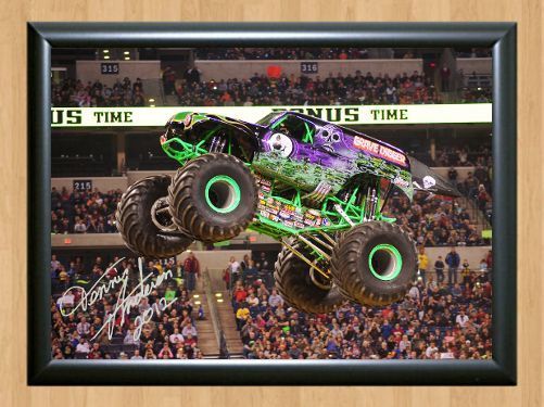 Grave Digger Dennis Anderson Monster Jam Truck Signed Autograph A4 ...