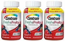 Centrum Fresh and Fruity Chewables adults 50+ Multivitamin Multimineral Suppleme
