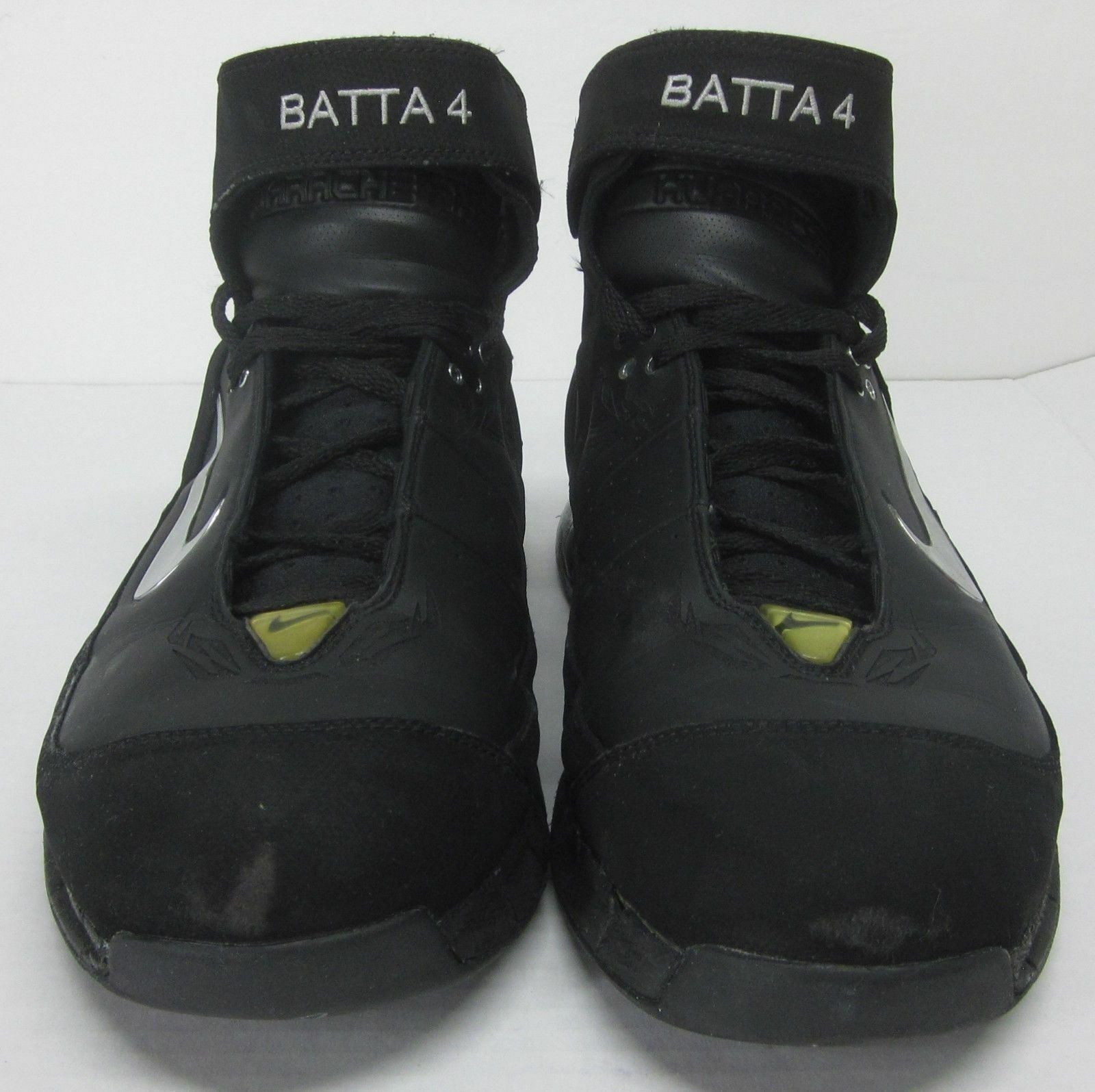 NIKE 2005 ZOOM AIR HUARACHE 2K5 BATTA 4 BLACK SYNTHETIC BASKETBALL SHOES (10.5) - Athletic