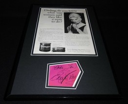 Eva Gabor Signed Framed ORIGINAL 1965 Tobacco Advertising Display JSA image 1