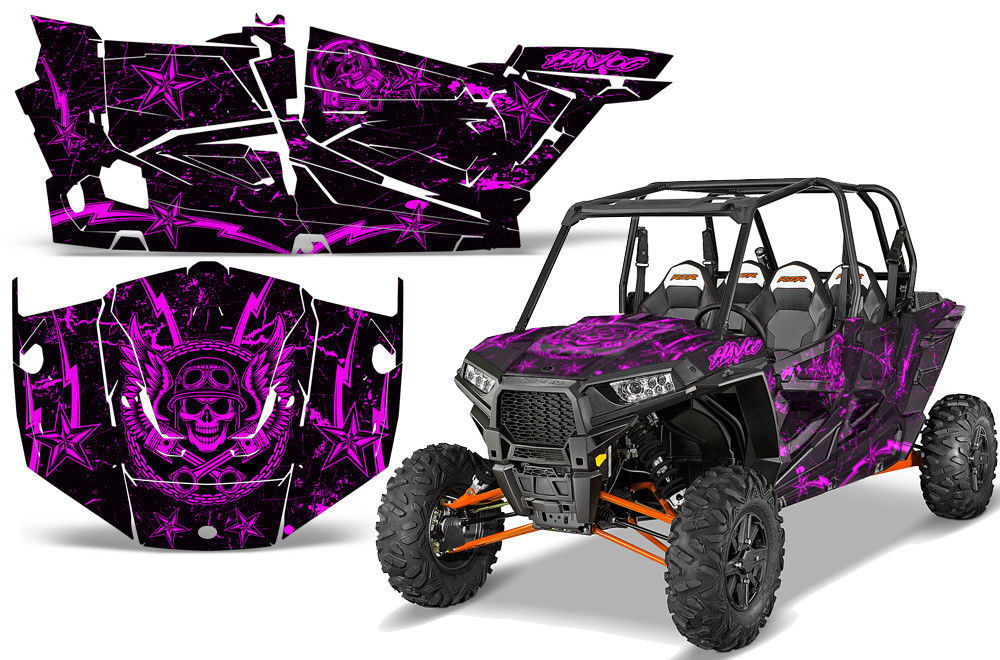 Polaris RZR XP 1000 4 UTV Side x Side Wrap Graphic Sticker Decal Kit
