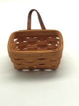1996 Handmade Longaberger Basket with  Leather Handle - $12.99