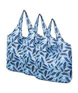 Panda Legends Blue Feather - 3 Pieces Reusable Grocery Bags Foldable Bou... - $23.61