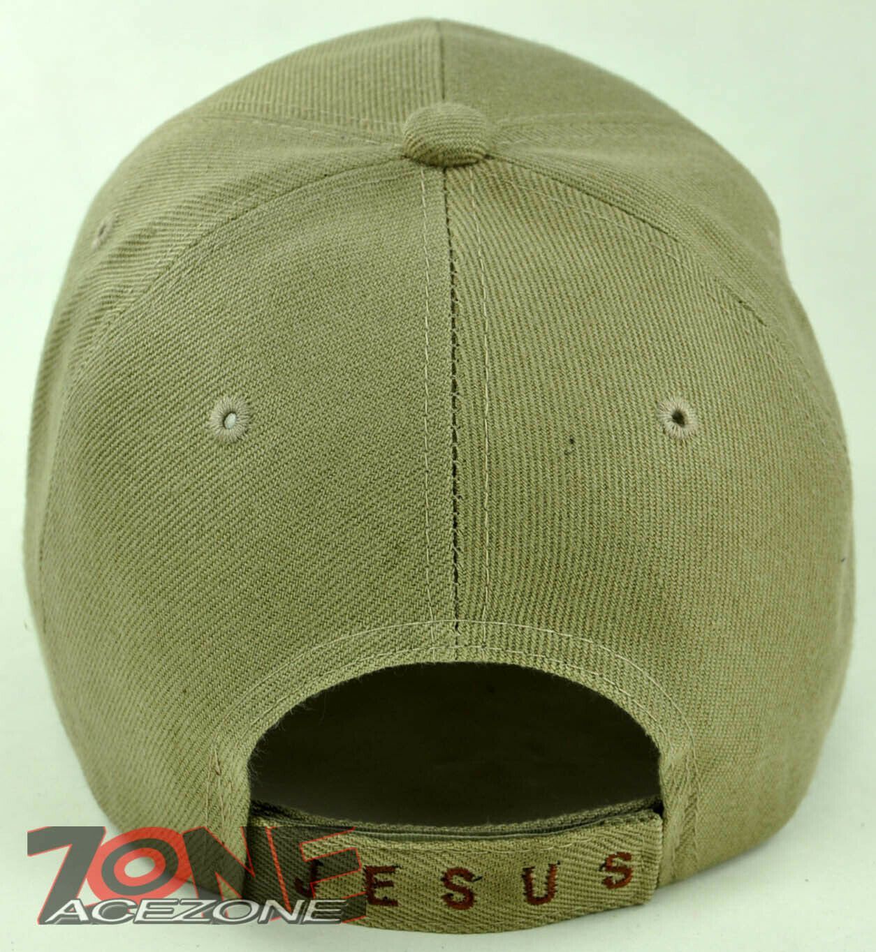 MAN OF FAITH JESUS CHRISTIAN BALL CAP HAT TAN Men's Hats