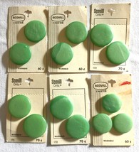 Lot 13 Same Glass Button Diff Size Dritz Scovill Green Holland Card New ... - $12.99