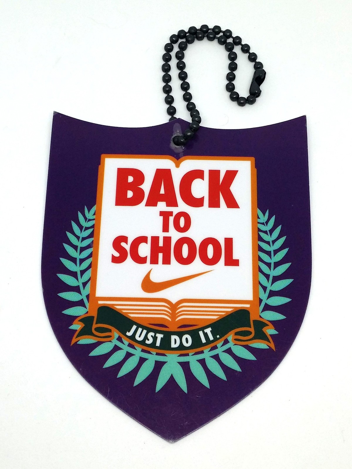 Nike JUST DO IT "Back To School" Backpack Name Tag / Bag Tag New
