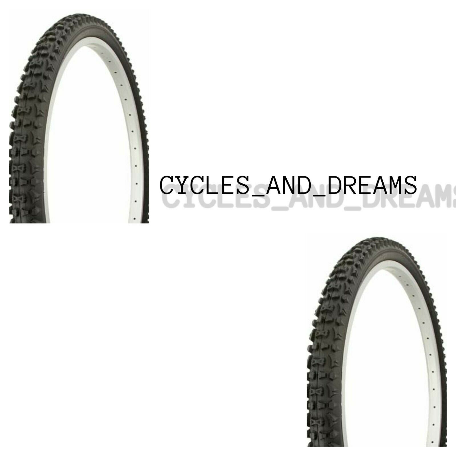 PREMIUM DURO Bicycle Tire 26 x 2.10 All Black Rocky Wolf HF107A Mountain Bike Tires