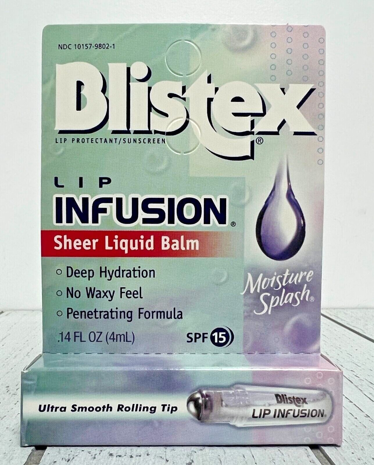 Blistex Lip Infusion Moisture Splash Sheer Liquid Lip Balm Blush