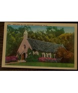 Vintage Color Tone Lithograph Postcard, Wee Kirk Of The Heather, Glendale Calif. - $3.95