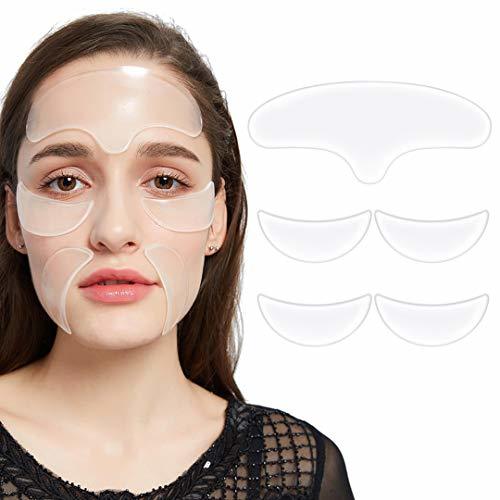 Pack of 5, Face Anti Wrinkle Pads Silicone for Wrinkles And Fine Lines ...