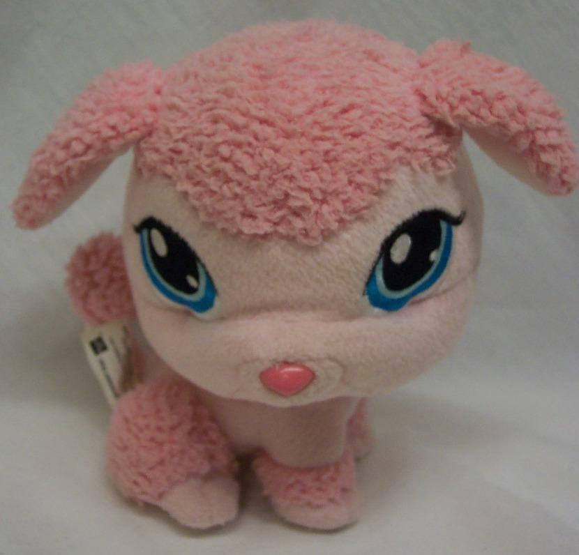 Hasbro Littlest Pet Shop BOBBLEHEAD PINK POODLE DOG 6" Plush STUFFED