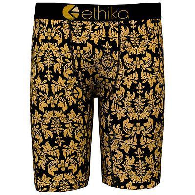 Image of Ethika the Staple Fit Royalty Black Men Underwear No Rise Boxer Shorts Briefs