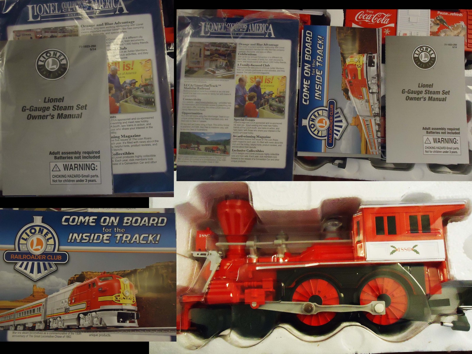 coca cola collectible train set