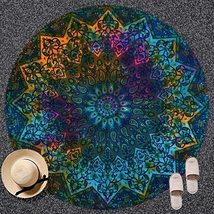 Multi Color Blue Tie Dye Cotton Indian Wall Hanging Tapestry Home Decora... - $18.99