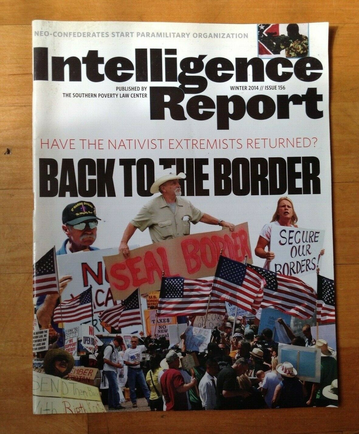 Primary image for INTELLIGENCE REPORT, Winter 2014 Issue 156, Back to the Border 