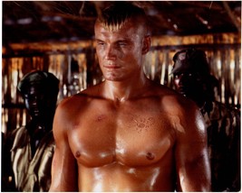 *RED SCORPION (1988) Shirtless Blonde Dolph Lundgren Scarified Beefc photo