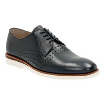 Clarks Tulik Edge Oxford Perforated Leather In Dark Navy Size 7.5 - $44.55