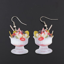 1 pair ice cream fruits food earrings colorful new 2014 cute lovely prin... - $9.19